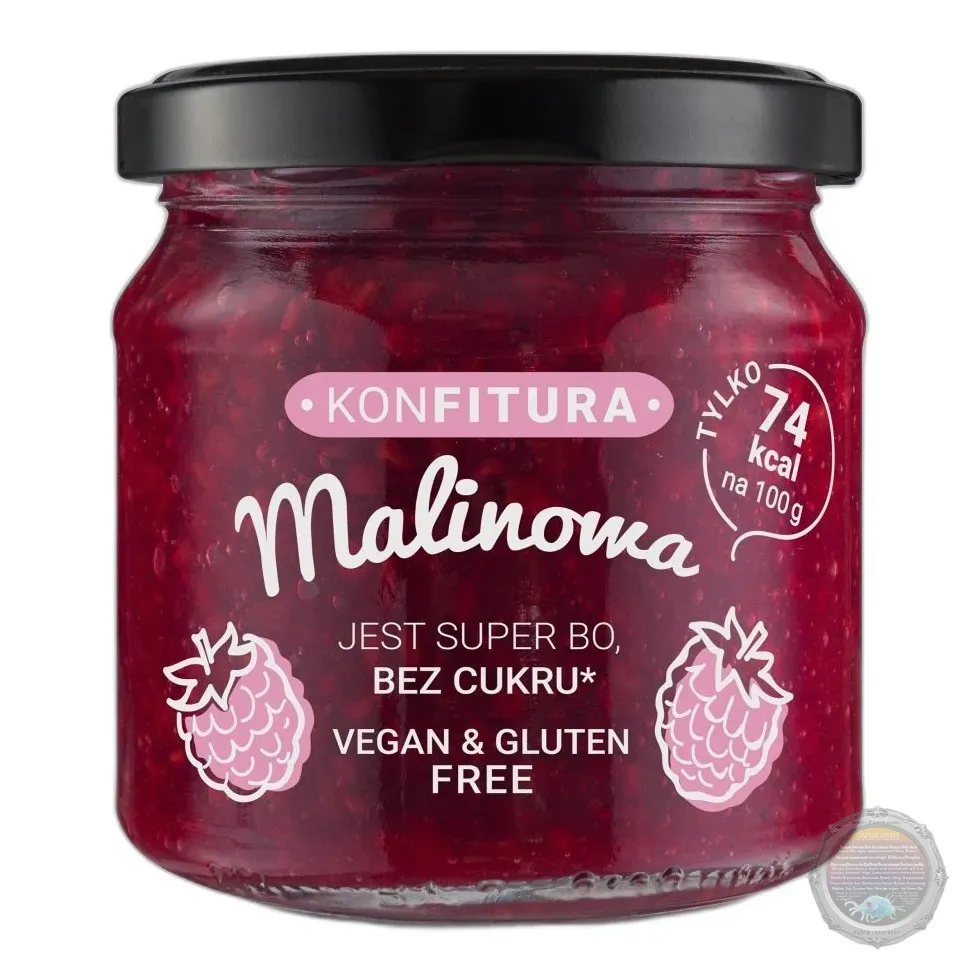 Konfitura malinowa bez cukru 190 g — zdjęcie 1