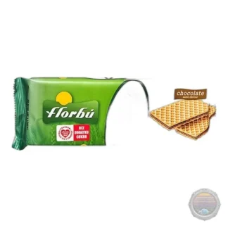 Florbu wafelki nadziewane kakaowe bez cukru 160g — zdjęcie 1