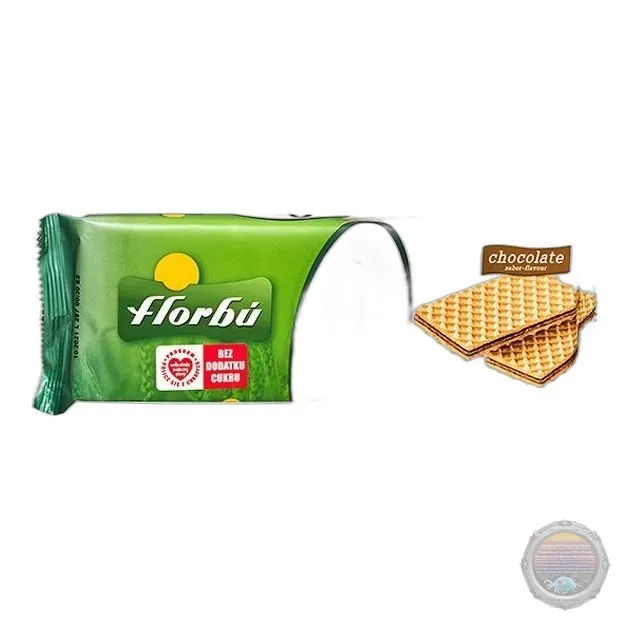 Florbu wafelki nadziewane kakaowe bez cukru 160g — zdjęcie 1