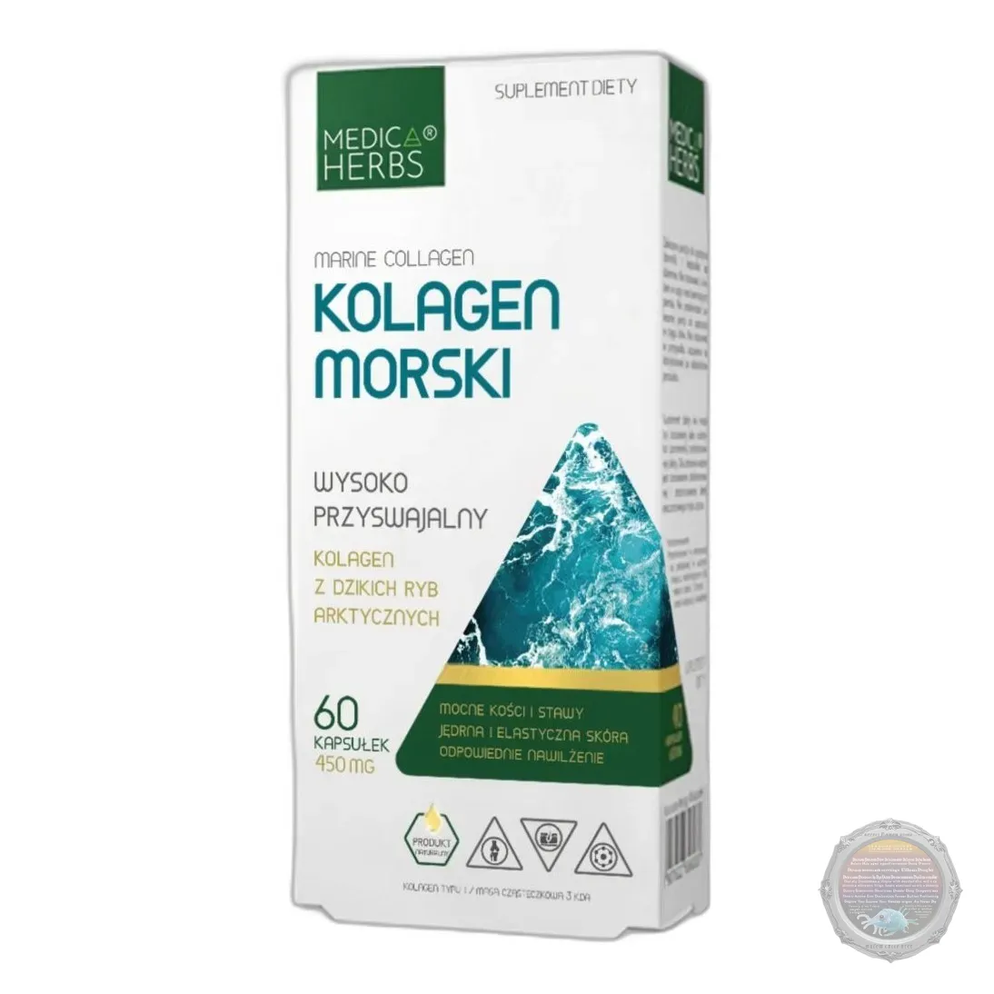 Kolagen morski 450 mg 60 kapsułek — zdjęcie 1
